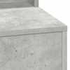 vidaXL Dressing Table Concrete Grey 19.69 x 16.14 x 53.15 in