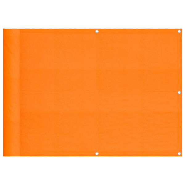 vidaXL Balcony Screen Orange 75x1000 cm 100% Polyester Oxford