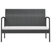 vidaXL Garden Lounge Set Black