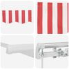 vidaXL Retractable Awning Red 177.17" x 118.11" fabric