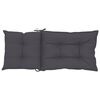 vidaXL Highback Chair Cushion Set of 6 Anthracite 100% Polyester