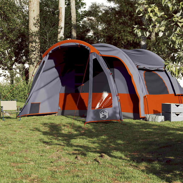 vidaXL Family Tent 6-Person Gray Waterproof