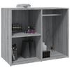 vidaXL Dressing Cabinet Grey sonoma Engineered wood 31.5x15.7x25.6 in