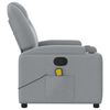 vidaXL Massage Recliner Chair Light Grey
