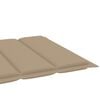 vidaXL Sun Lounger Set of 2 Beige, Natural Teak