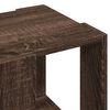vidaXL Coffee Table Brown Oak Engineered Wood 12.6 in x 12.6 in x 11.8 in
