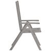 vidaXL Garden Chair Set of 2 Grey Solid Acacia Wood Standard Foldable