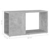 vidaXL TV Cabinet Concrete Grey Engineered Wood Medium Rectangular