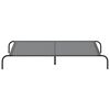 vidaXL Elevated Dog Bed Grey Textilene and powder-coated steel