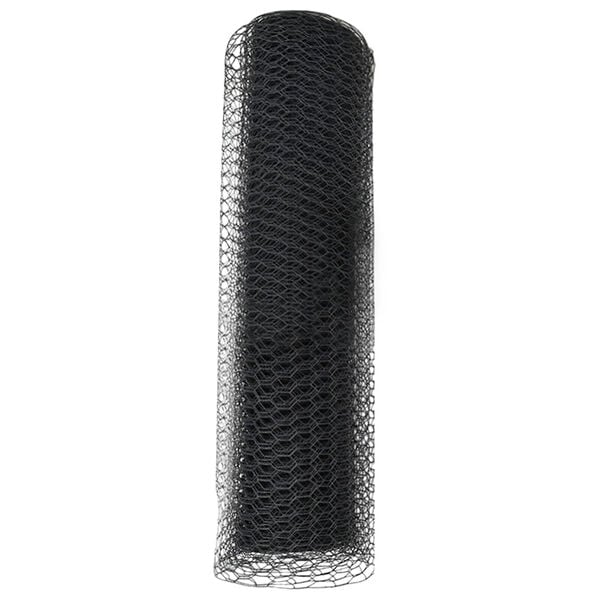 vidaXL Hexagon Fence Gray 0.6 x 25 m Steel