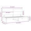 vidaXL Day Bed without Mattress 35.4x78.7" Solid Wood Pine