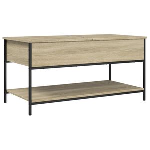 vidaXL Coffee Table Sonoma Oak Engineered wood, Metal Medium