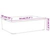 vidaXL Plastic Storage Box Set of 3 Transparent Polypropylene 6.6 Gal