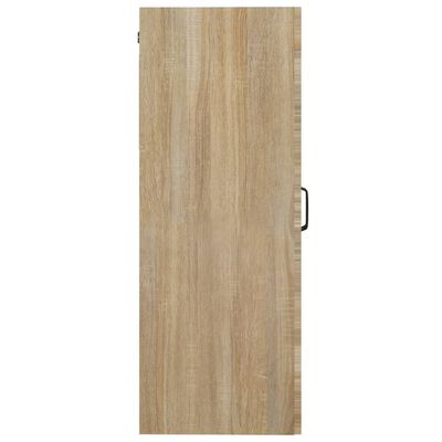 vidaXL Hanging Wall Cabinet Sonoma Oak 27.4"x13.4"x35.4"