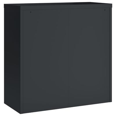 vidaXL File Cabinet Anthracite 35.4"x15.7"x35.4" Steel