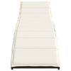 vidaXL Sun Lounger Set of 2 Brown, Cream White