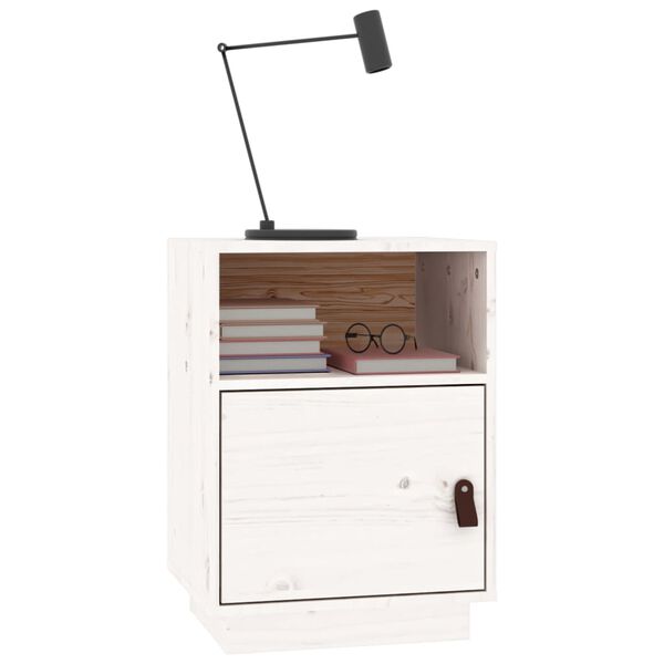 vidaXL Bedside Cabinet Set of 2 White