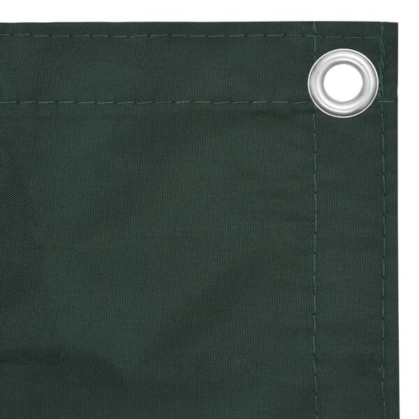 vidaXL Balcony Screen Dark Green 35.4x236.2" Oxford Fabric