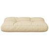 vidaXL Pallet Cushion Beige 100% polyester Medium