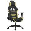 vidaXL Gaming Chair Black and light green