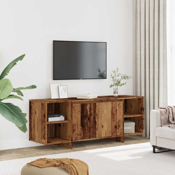 vidaXL TV Cabinet Old Wood 51.2x13.8x19.7" Engineered Wood