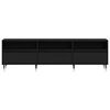 vidaXL TV Cabinet Black Oak 59.06 x 11.81 x 17.72 in Engineered Wood