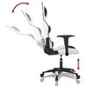 vidaXL Gaming Chair White and Black Faux Leather