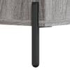 vidaXL Bedside Cabinet Set of 2 Grey Sonoma Engineered wood, Iron