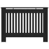 vidaXL Radiator Cover Black 44.1"x7.5"x32.1" MDF