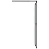 vidaXL Walk-in Shower Screen 35.4"x76.8" Dark Tempered Glass