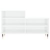 vidaXL Shoe Cabinet High gloss white Engineered wood 40 x 14 x 24 in