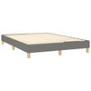 vidaXL Bed Frame Dark Grey Polyester Queen Rectangular Modern