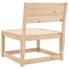 vidaXL Garden Sofa Natural wood Solid pine wood Medium Modular