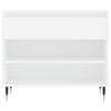 vidaXL Shoe Cabinet White Engineered wood, metal Medium Shoe Cabinet