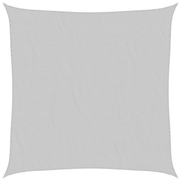 vidaXL Sun Shade Sail Light Grey 13.1x13.1' 100% Polyester Oxford