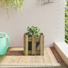 vidaXL Garden Planter Natural Treated Wood Small Durable