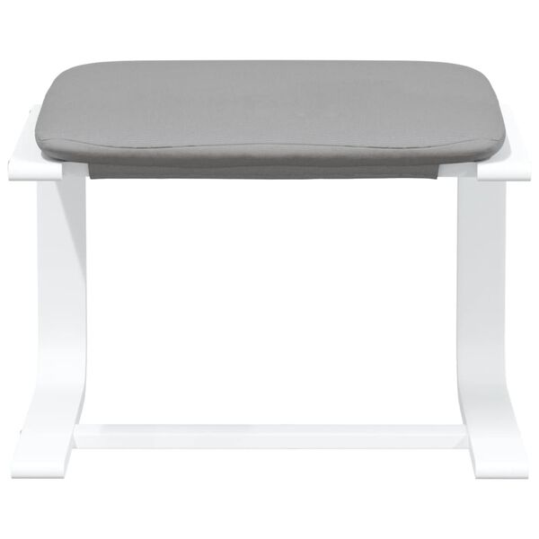 vidaXL Footstool Light Gray 20.1" x 16.1" x 15.7" Fabric