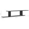 vidaXL Wall Shelf High gloss grey Engineered wood