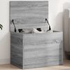 vidaXL Storage Box Grey Sonoma Engineered Wood 23.6 x 16.5 x 18.1 in