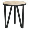 vidaXL Tea Table Sonoma oak, Black MDF, Powder-coated steel