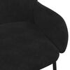 vidaXL Dining Chair Set of 2 Black Velvet (100% polyester), Metal, Plywood