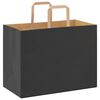 vidaXL Paper Bags 50 pcs with Handles Black 32x17x25 cm