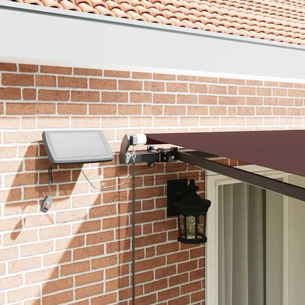 vidaXL Retractable Awning Brown