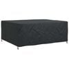 vidaXL Furniture Cover Plain Black 98.43 x 82.68 x 27.56 in 210D
