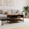 vidaXL Coffee Table Smoked oak Engineered wood, metal Standard