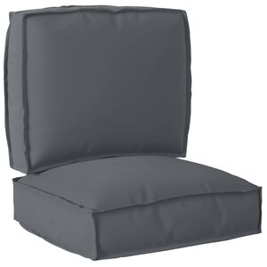 vidaXL Pallet Cushion Set 2 pcs Anthracite Oxford Fabric