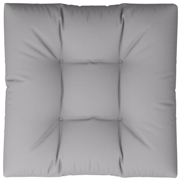 vidaXL Pallet Cushion Grey Polyester 31.5x31.5 in