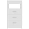 vidaXL Drawer Cabinet White Engineered wood Compact Drawer Cabinet