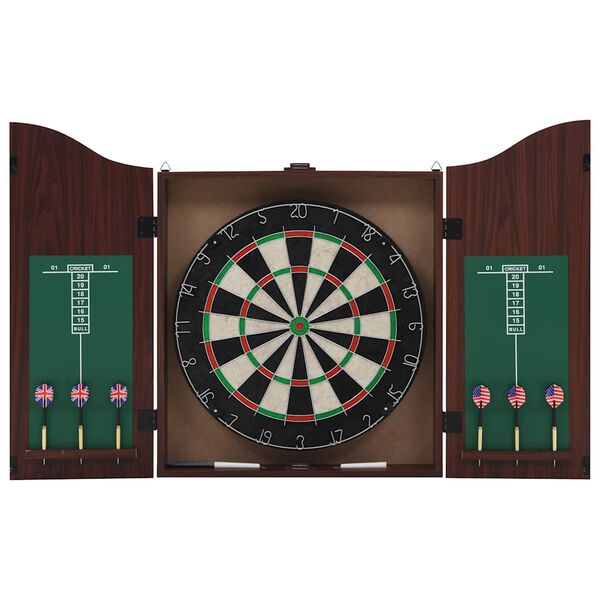 vidaXL Professional Sisal Dartboard with Cabinet and 6 Darts