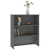 vidaXL Top For Highboard Dark Grey Solid Pine Wood, MDF